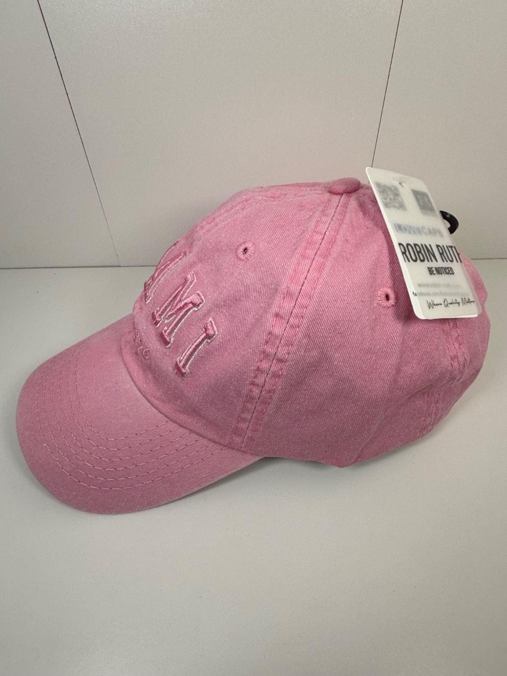 Robin Ruth Miami Baseball Cap, Adjustable OSFM - Pink - Picture 4 of 7